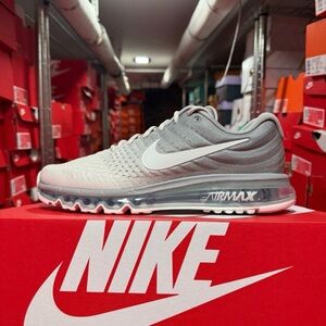 Nike Air Max 2017 🔥 Gray Light Bone Off White Men's Shoes 849559-005 NEW